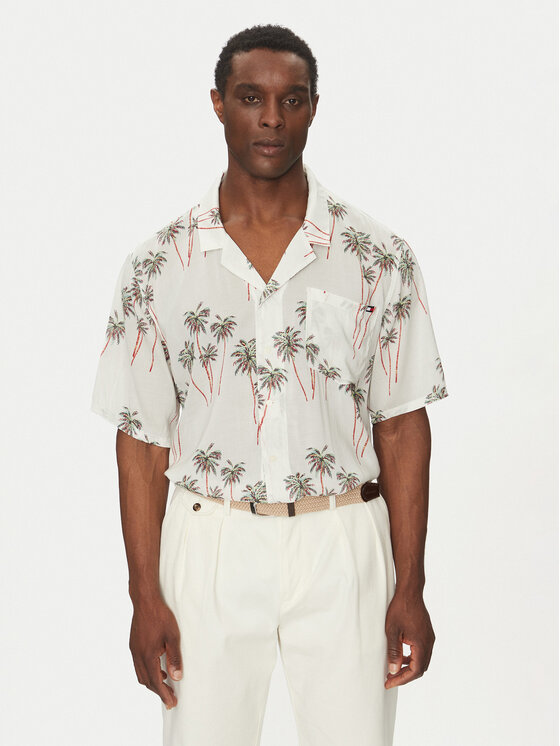 

Рубашка обычного кроя Bowling Shirt Print UM0UM03227 Tommy Hilfiger, бежевый