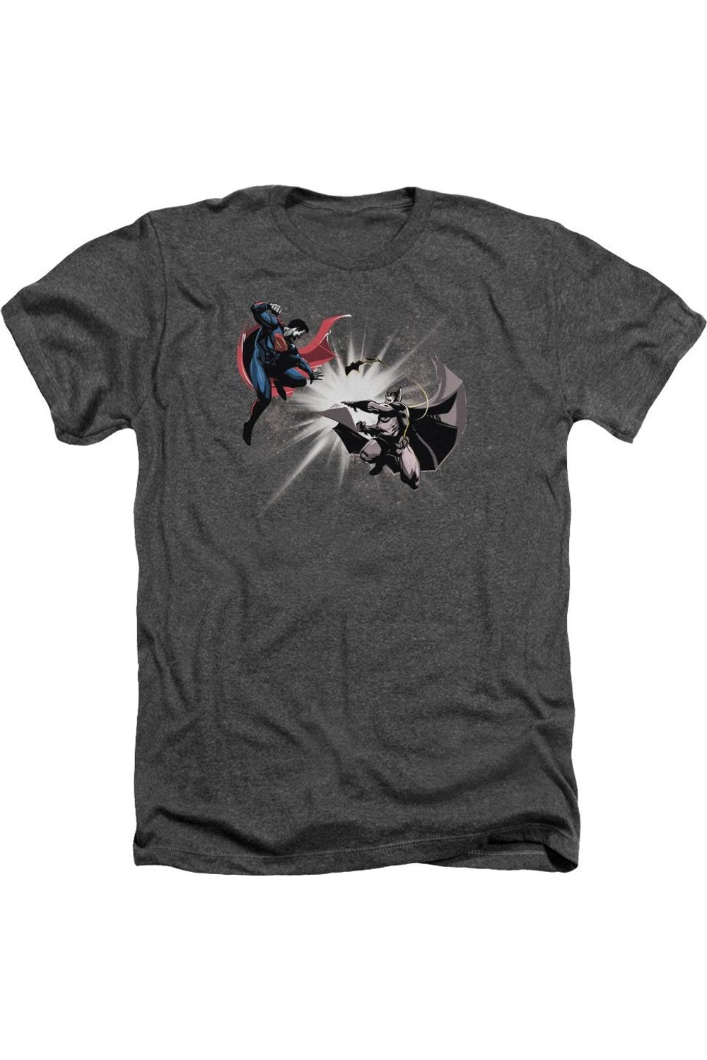 

Футболка / футболка для взрослых Batman V Superman Fight Burst Heather Gildan, цвет charcoal