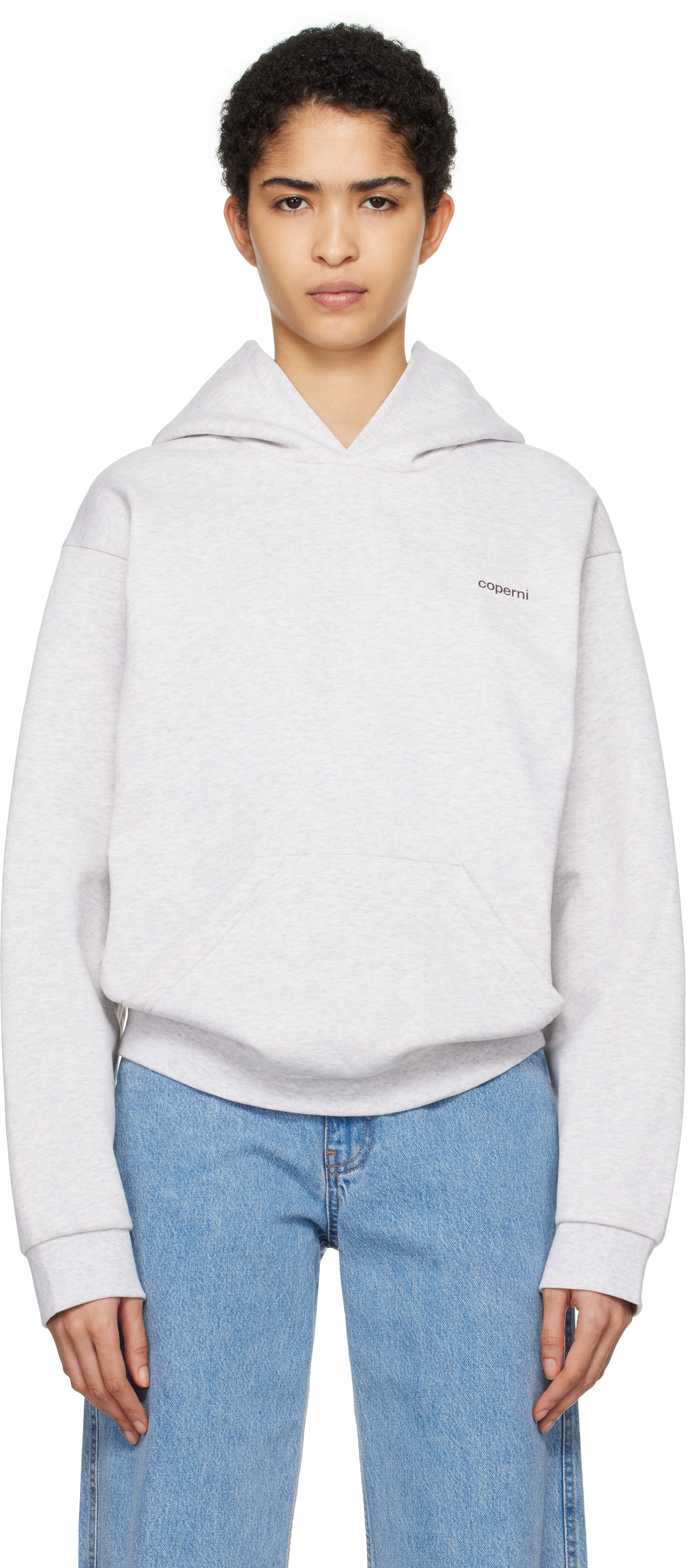 

Толстовка с капюшоном Grey Horn Coperni