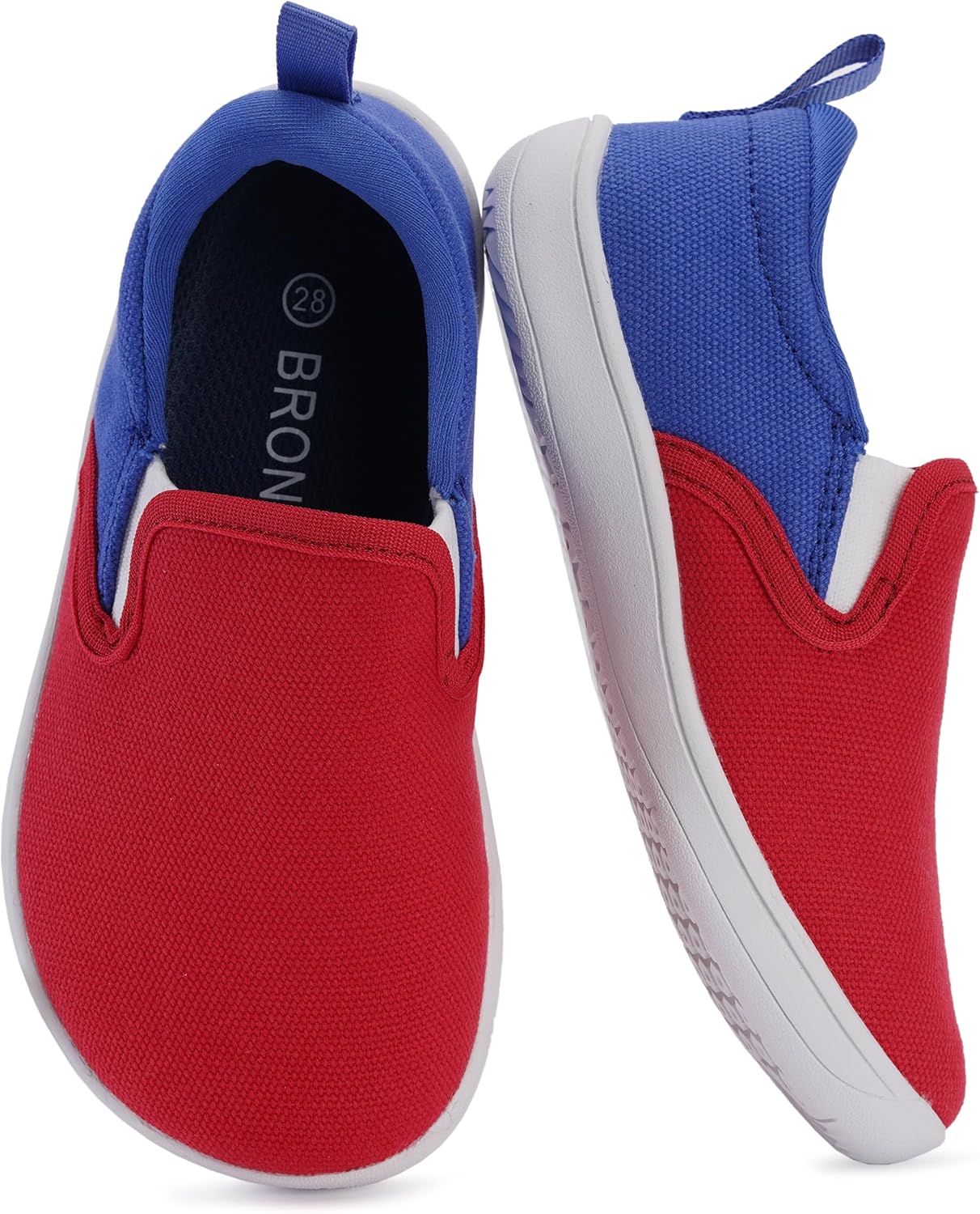 

Детские кроссовки BRONAX X WHITIN с широким носком, красный/синий