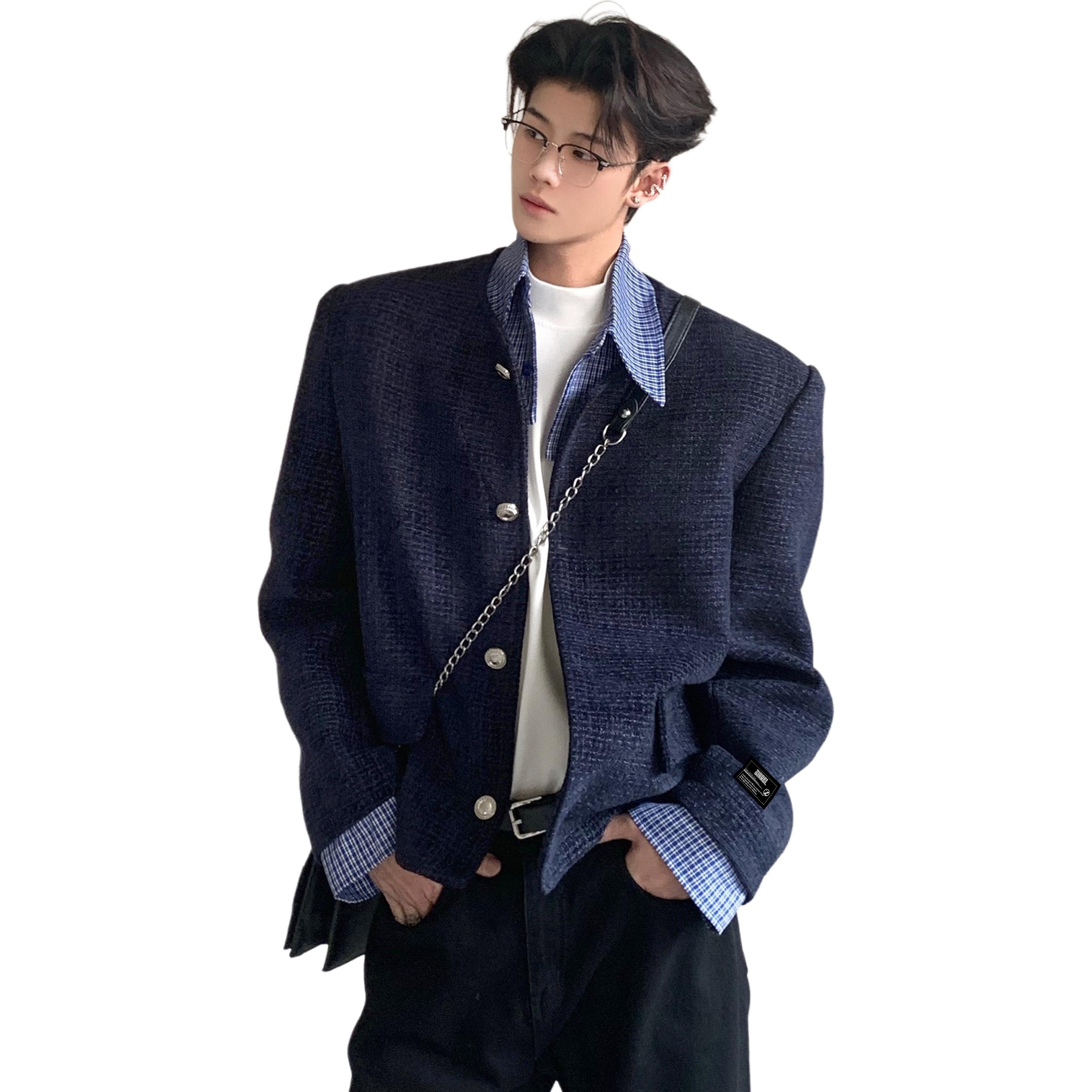 

Куртка Unisex Lapel Moderate ZIAREL, синий[removable logo]