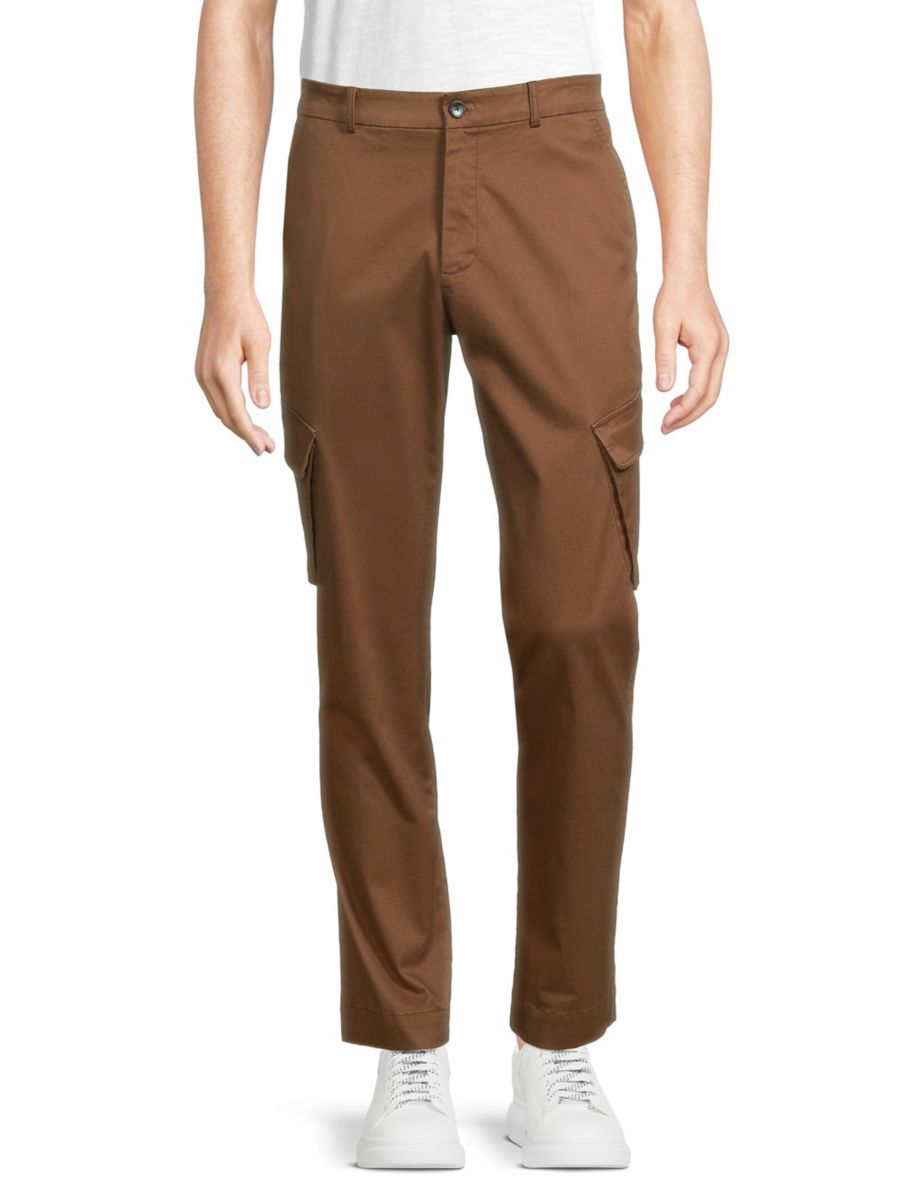 

Брюки-карго из твила ATM Anthony Thomas Melillo, цвет Pecan Brown