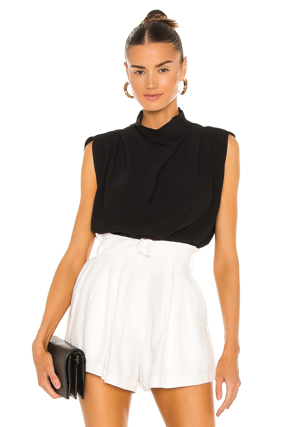 

Топ Amanda Uprichard Sleeveless Fabienne, черный