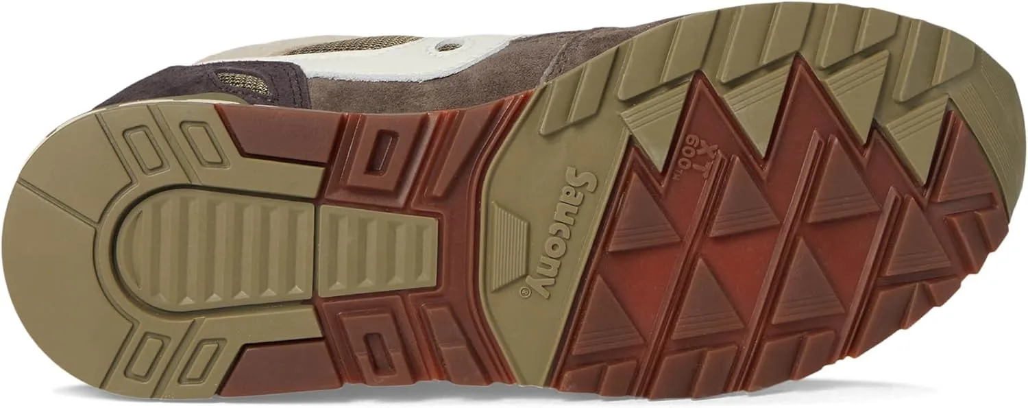 Кроссовки Saucony Shadow 5000 из кожи, зеленые/серые — фото 3