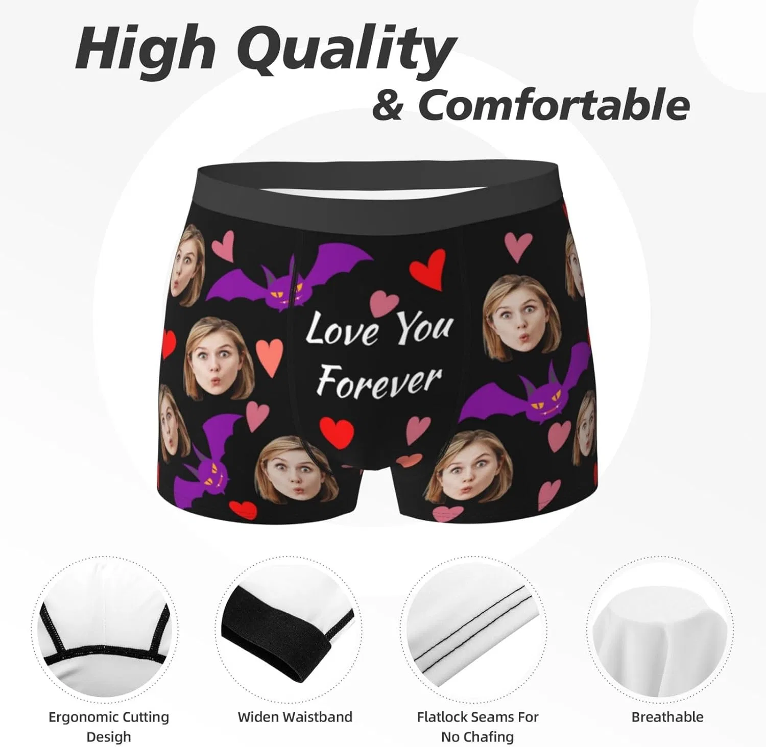 Боксеры с принтом, Personalized Gifts, Style-12 — фото 4
