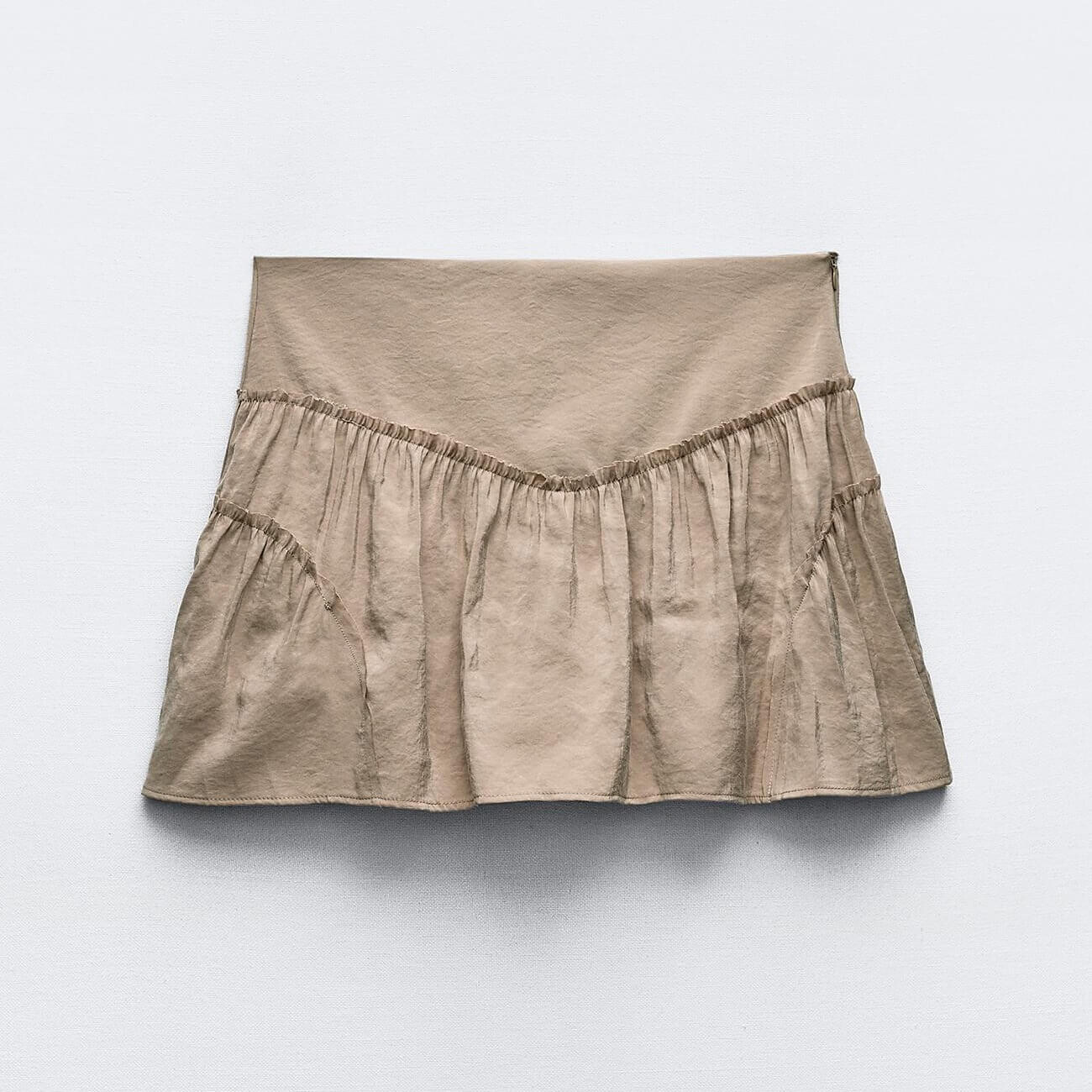 

Юбка-шорты Zara Flowing, светло-коричневый