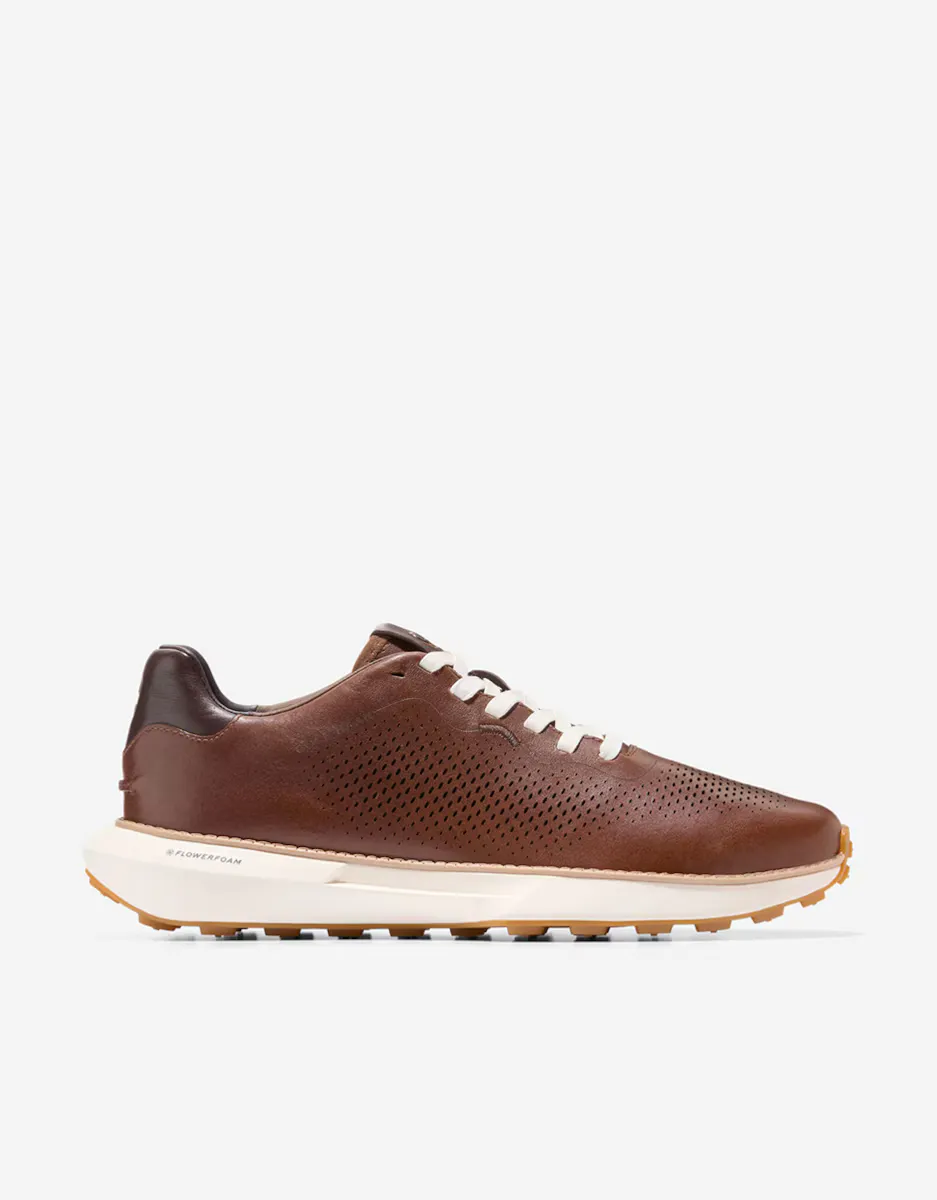 

Мужские кожаные кроссовки с лазерной перфорацией Cole Haan, коричневый