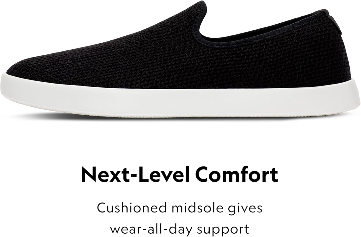 Мужские кроссовки Allbirds Tree Lounger, повседневные слипоны, машинная стирка, изготовлены из натуральных материалов, черный — фото 2