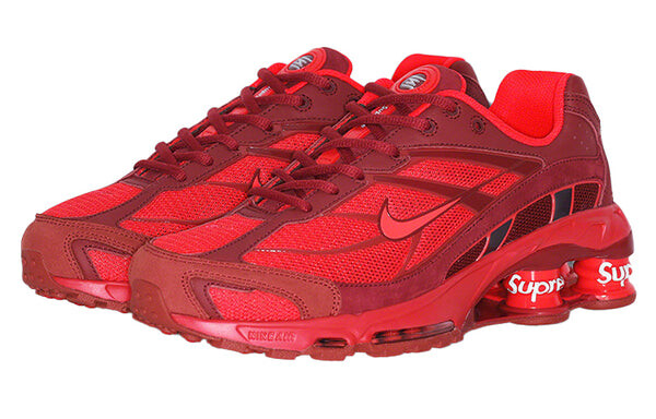 Кроссовки x supreme shox ride 2 sp Nike, красный — фото 3