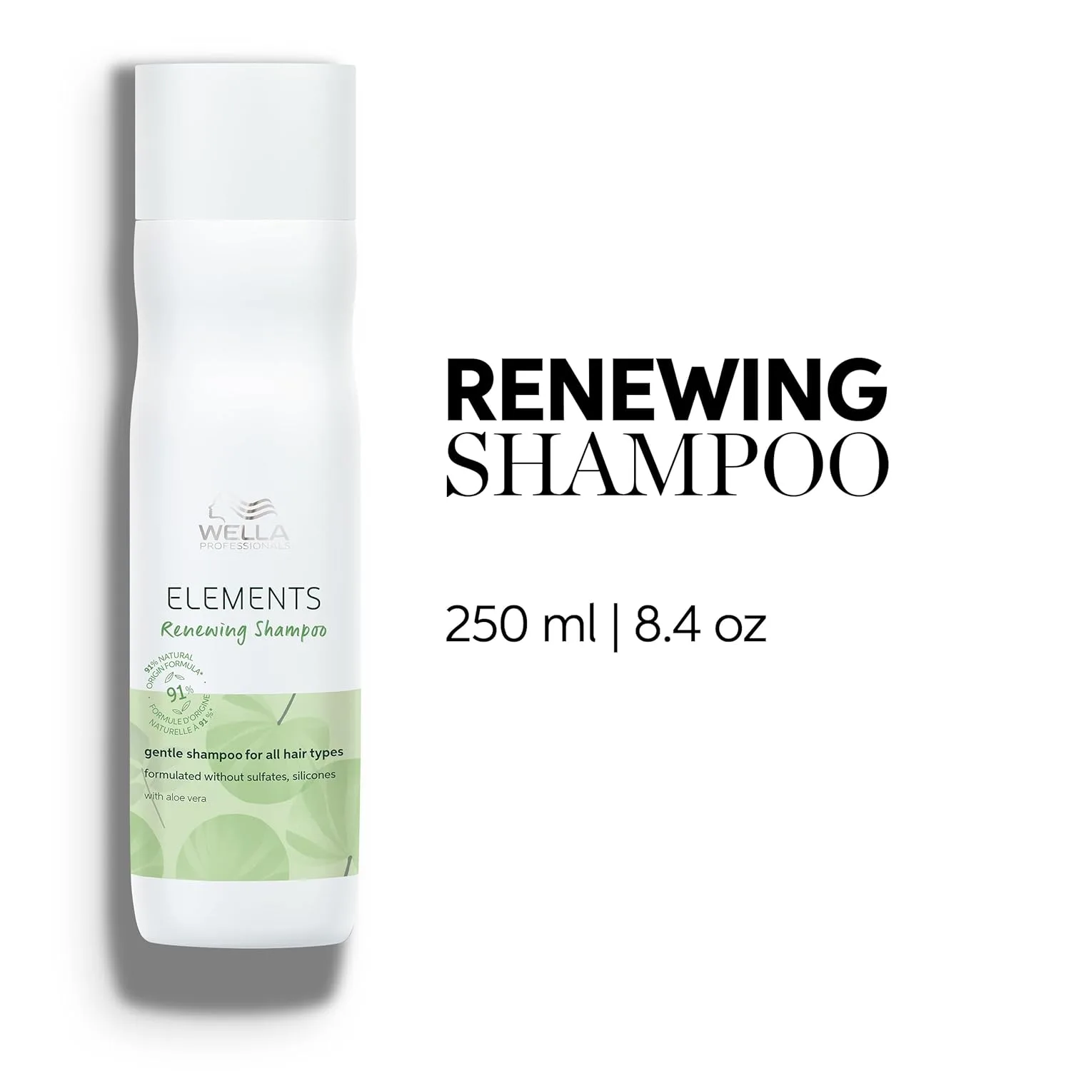 Шампунь Wella Professionals Elements Renewing | Мягкий шампунь без сульфатов и силиконов | Для всех типов волос 248 мл (.) — фото 2