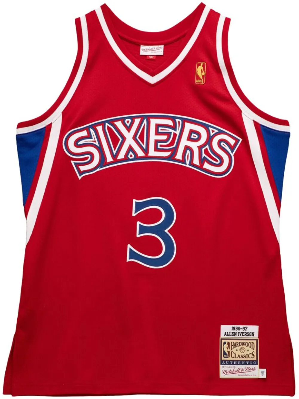 

Топ NBA Philadelphia 76ers 96 Allen Iverson Mitchell & Ness, красный