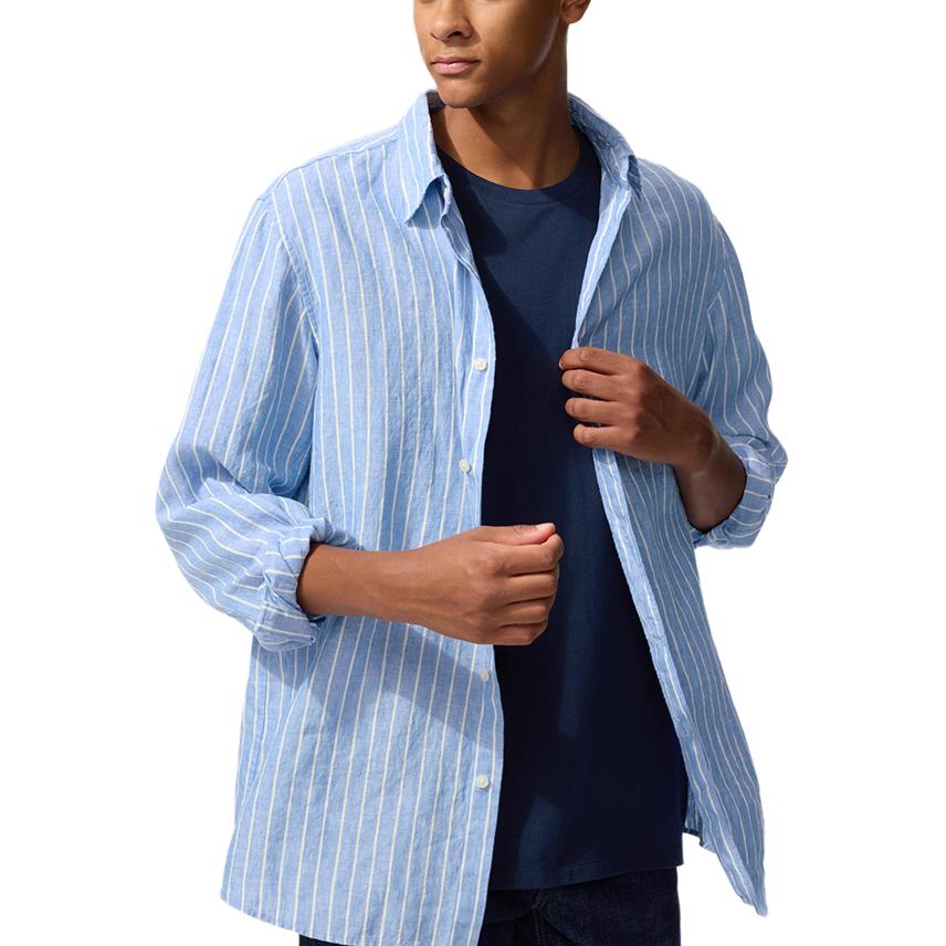 

UNIQLO SS26 Футболки Мужские Lake Blue Moderate