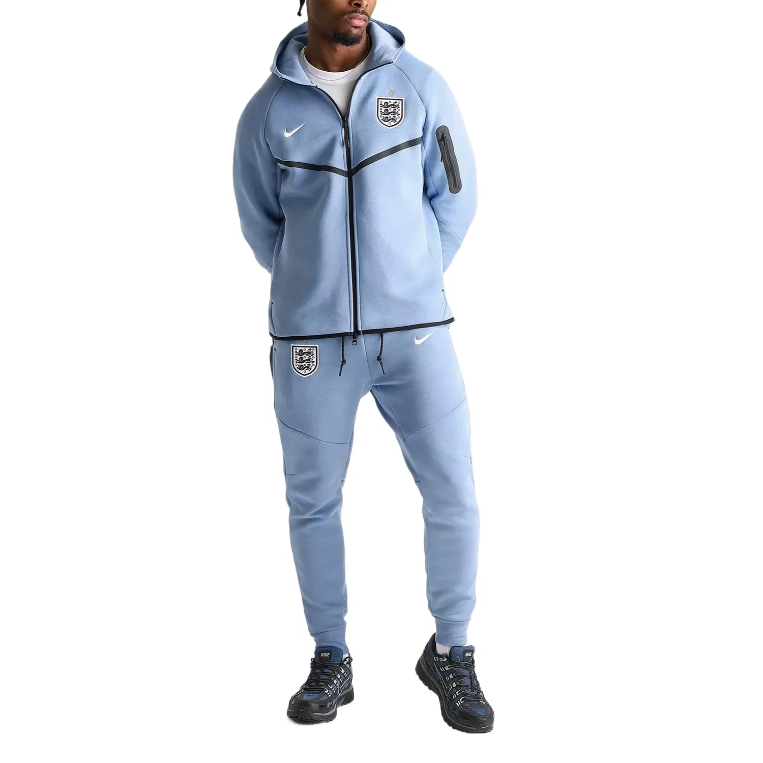 Спортивные брюки Nike Tech Fleece Work Blue/White — фото 4
