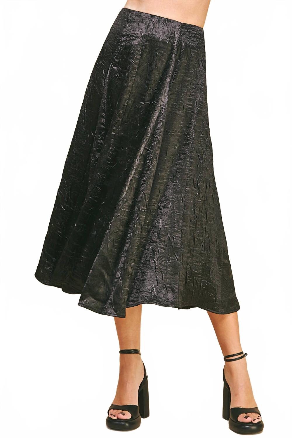 

Слоан миди-юбка в черном цвете PINCH