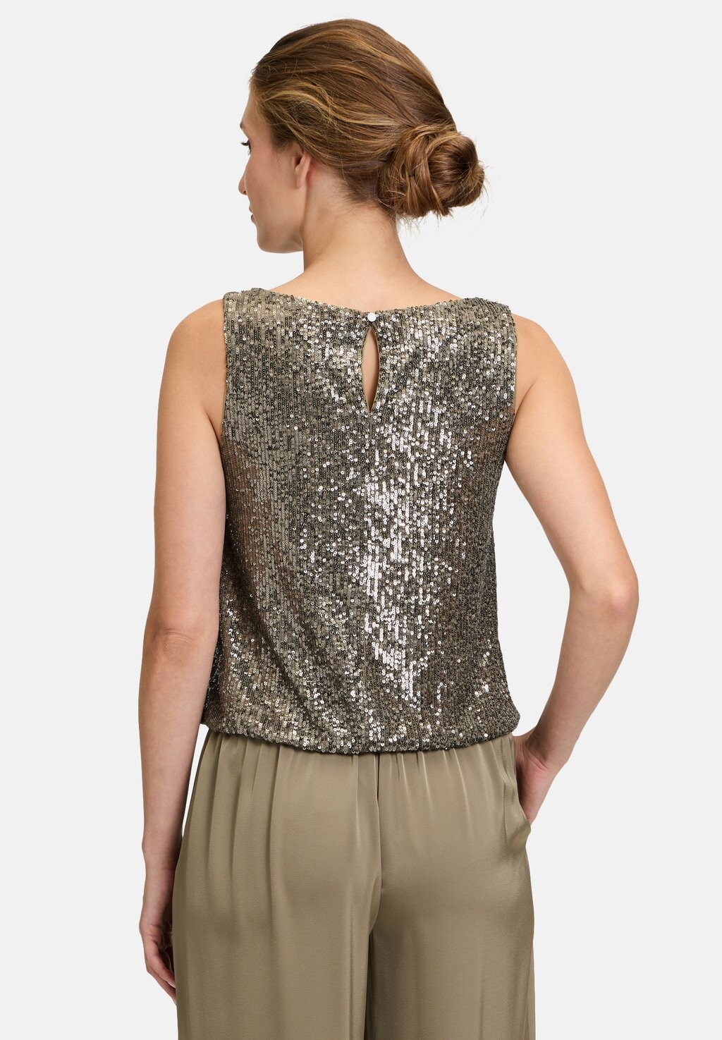

Блуза PAILLETTEN IM GLITZER LOOK Vera Mont, коричневый