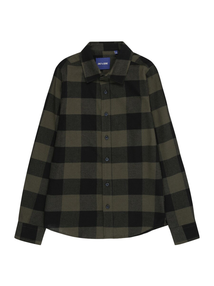 

Рубашка Slim Fit на пуговицах Only & Sons Junior OSJGUDMUND, Olive/Fir