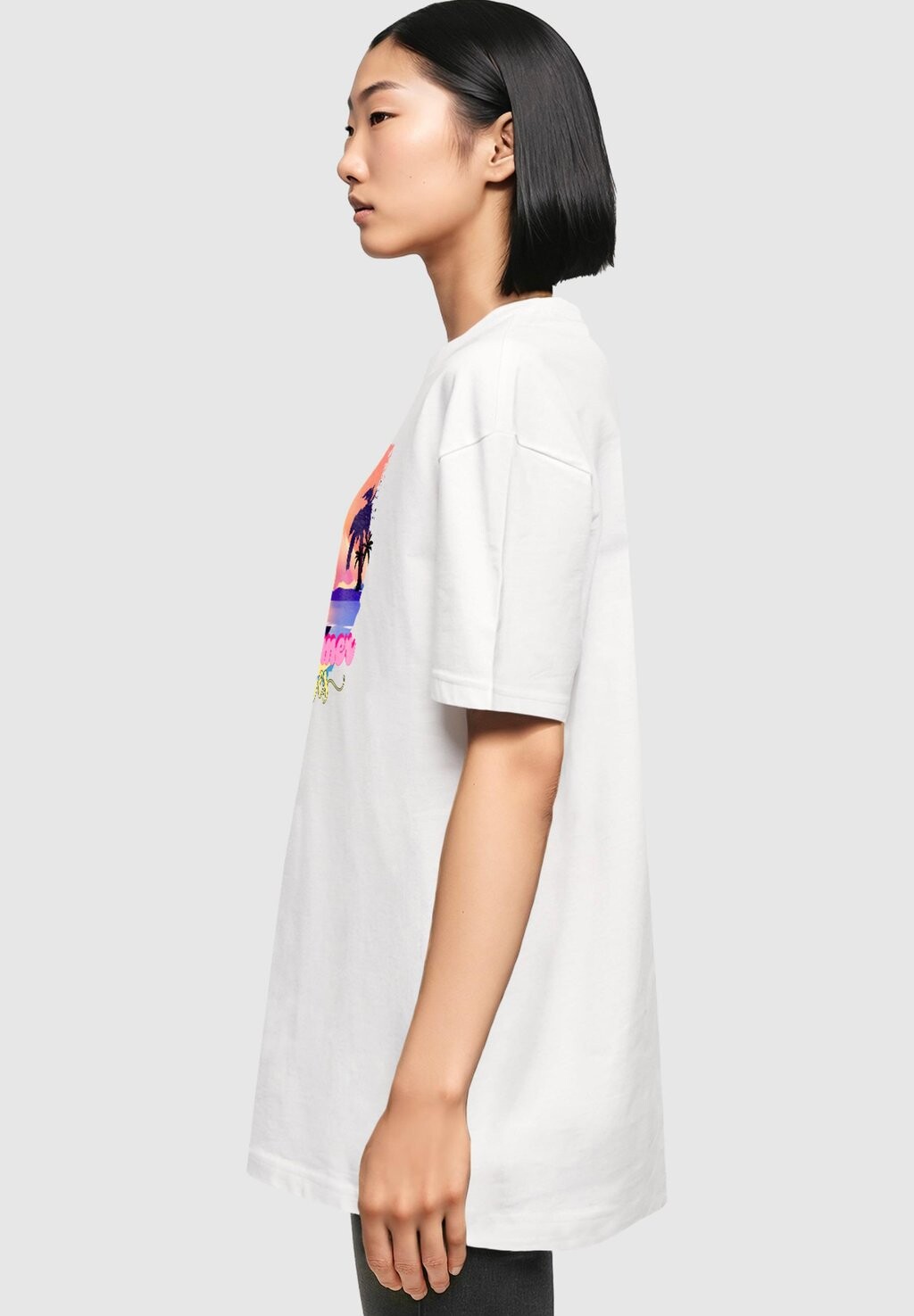 

Футболка с принтом SUMMER VIBES SUNSET OVERSIZED BOYFRIEND Merchcode, черный