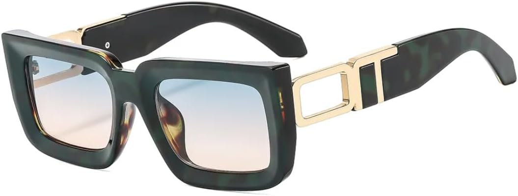 

Солнцезащитные очки для мужчин и женщин - защита UV400 - компактная легкая оправа, градиентные линзы, подходят для занятий спортом на открытом воздухе и вождения DSVIGF, Green