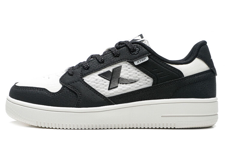 

Кроссовки XTEP Skateboard Shoes Women's Low-Top Black/Sail White, Черный, Кроссовки XTEP Skateboard Shoes Women's Low-Top Black/Sail White