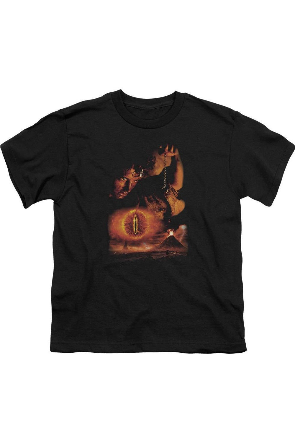 

Футболка детская "Властелин Колец: Уничтожь Кольцо" с коротким рукавом Gildan, черный