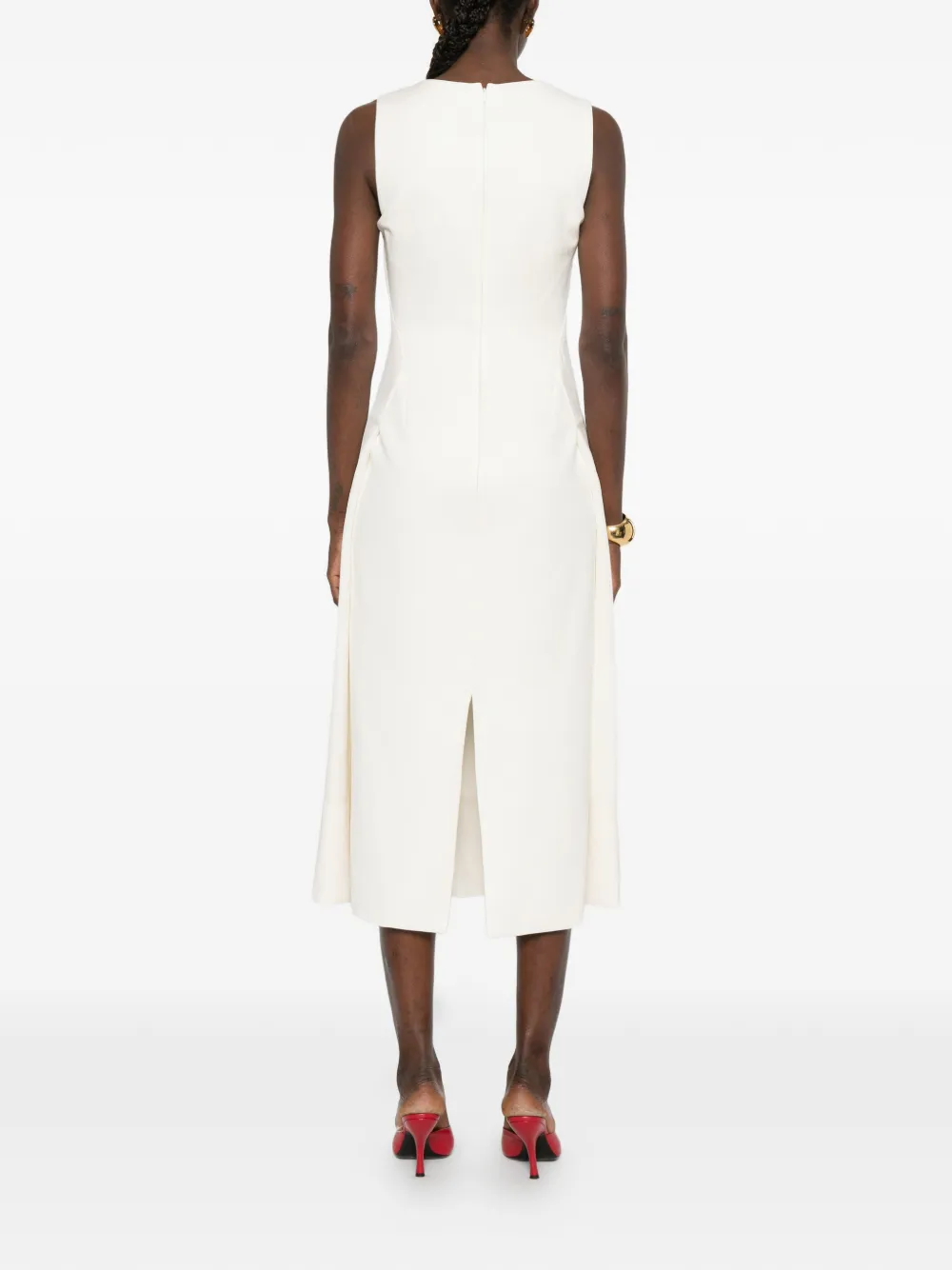 Платье миди с квадратным вырезом Jacquemus, бежевый — фото 4
