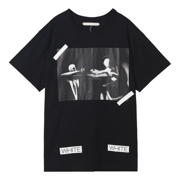 

Футболка OFF-WHITE Caravaggio T-Shirt 'Black White', черный