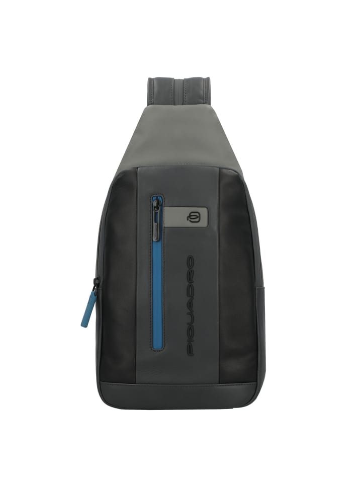

Наплечная сумка Piquadro Urban Umhängetasche Leder 36 cm, цвет black-grey
