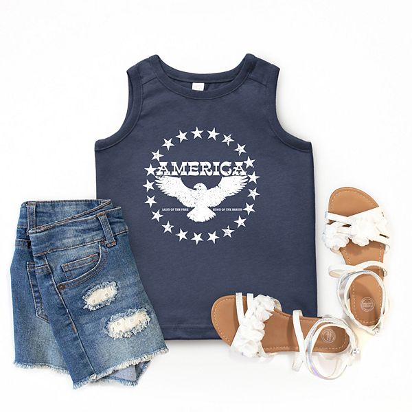Футболка America circle stars youth The Juniper Shop, Navy — фото 3