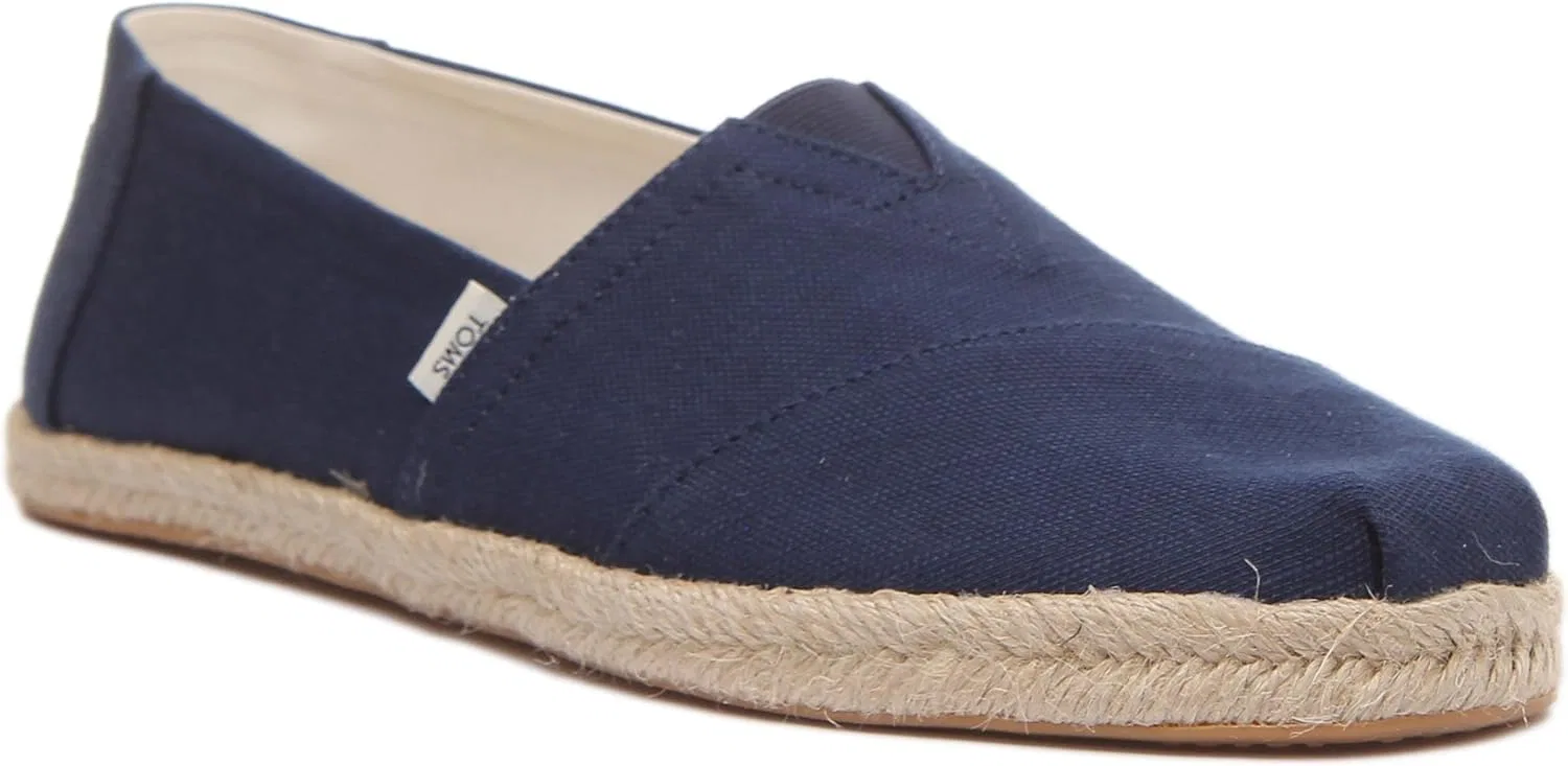 Мужские плоские тапочки TOMS Alpargata Rope, цвет индиго — фото 2