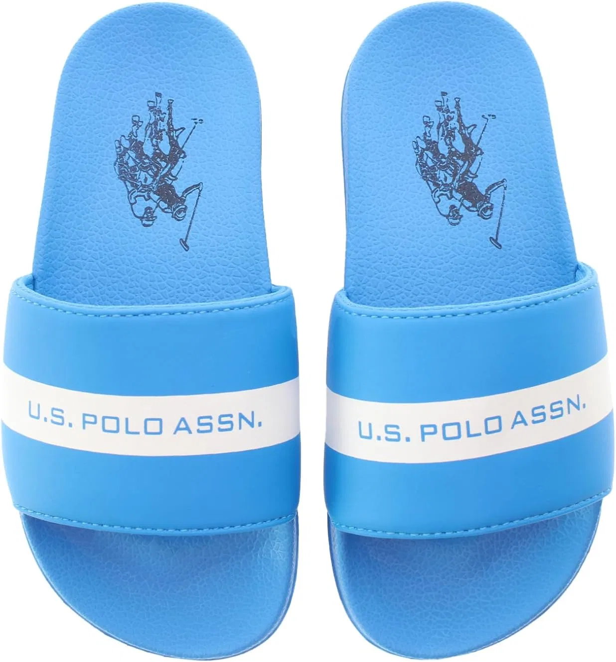 Детские синтетические тапочки US Polo Assn. SKYE001K/5Y3 U.S.POLO ASSN., Rose White — фото 2