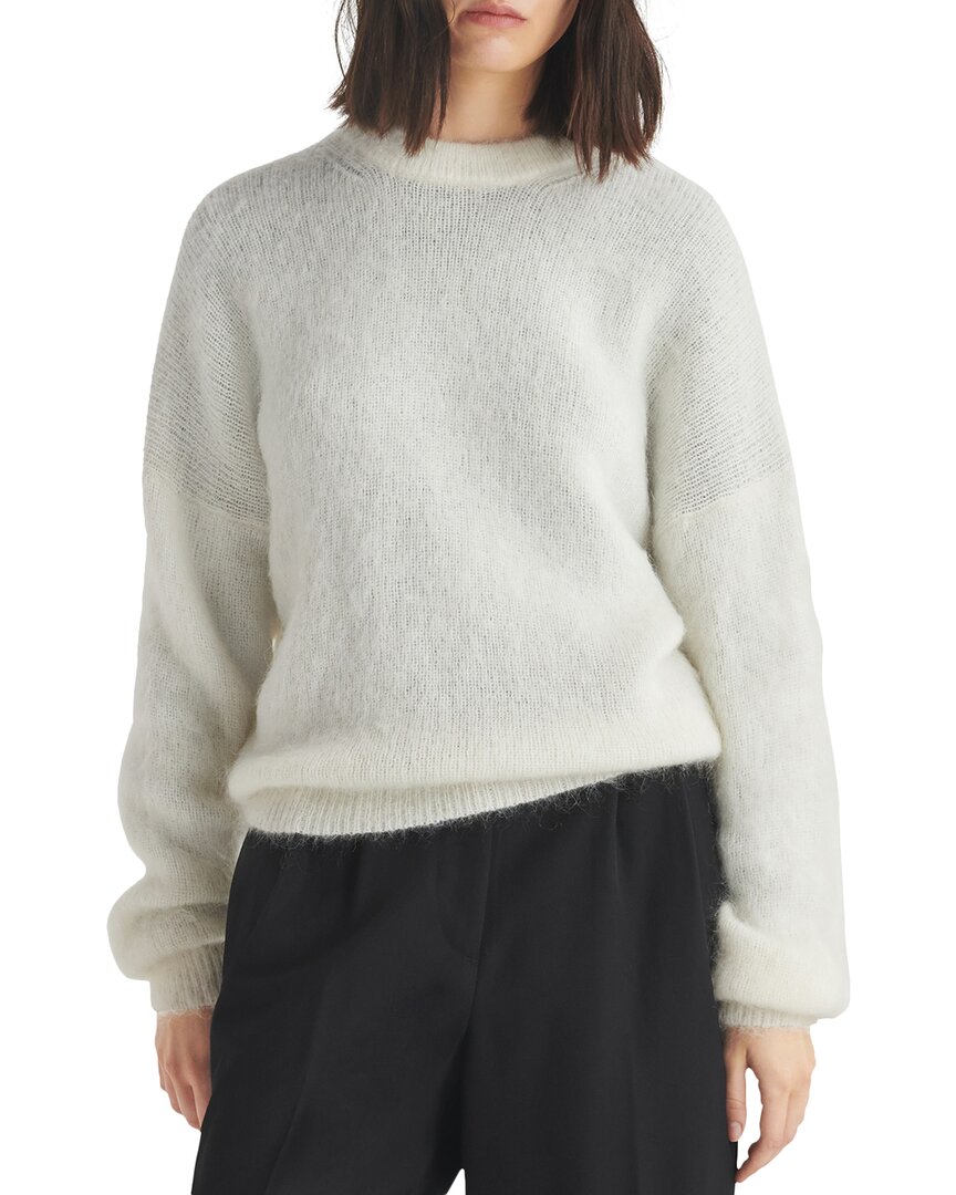 

Свитер из смеси шерсти и мохера Lani rag & bone, белый