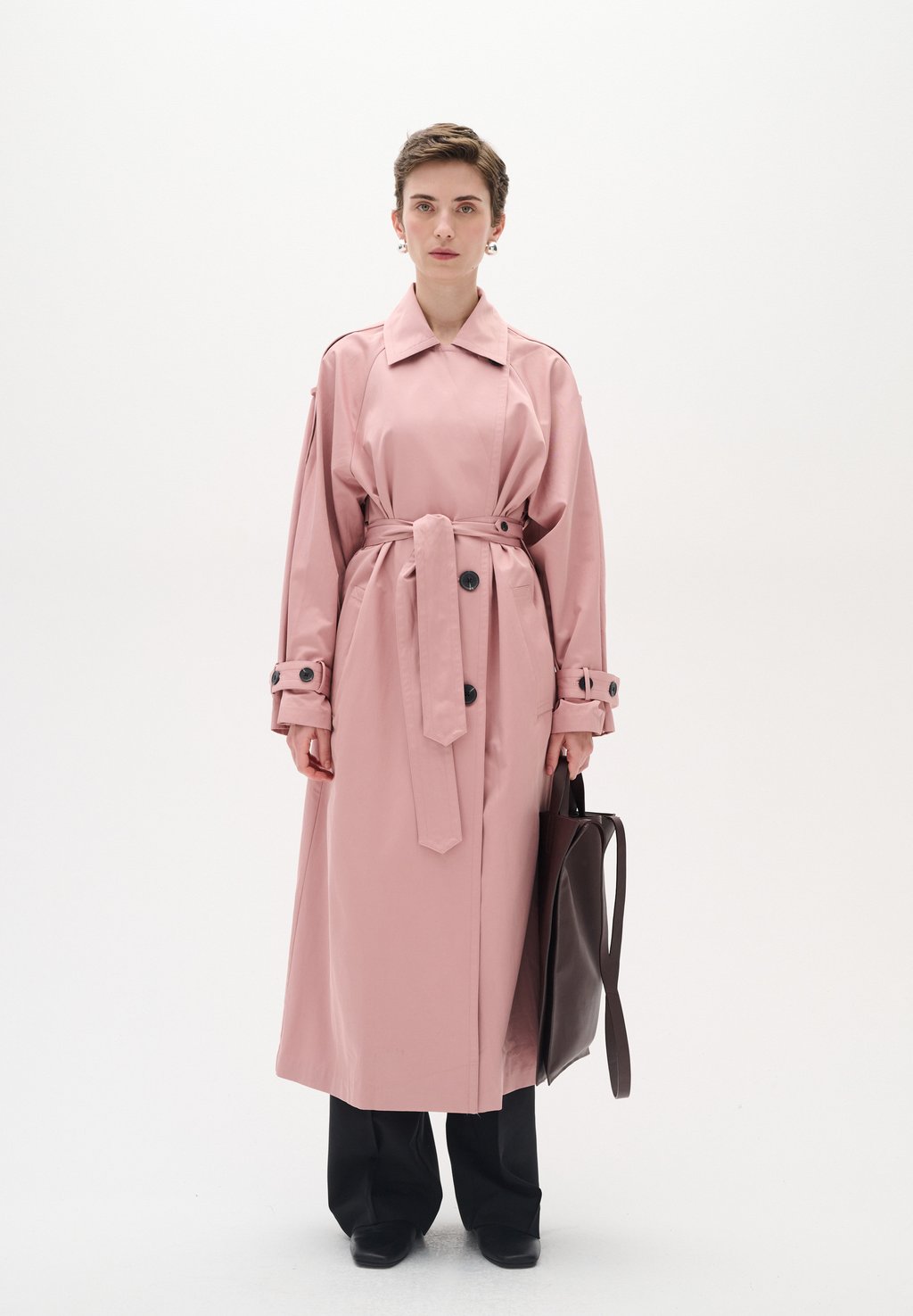 

Пальто-тренч UMAYA InWear, светло-розовый