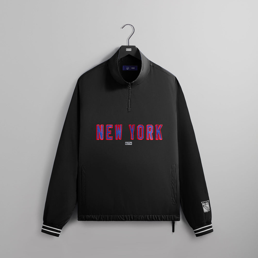 

Толстовка Kith for the New York Rangers Nylon Quarter Zip, черный