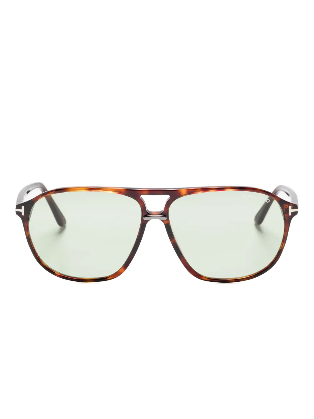 

Солнцезащитные очки-пилоты Bruce черепаховой расцветки TOM FORD Eyewear, коричневый