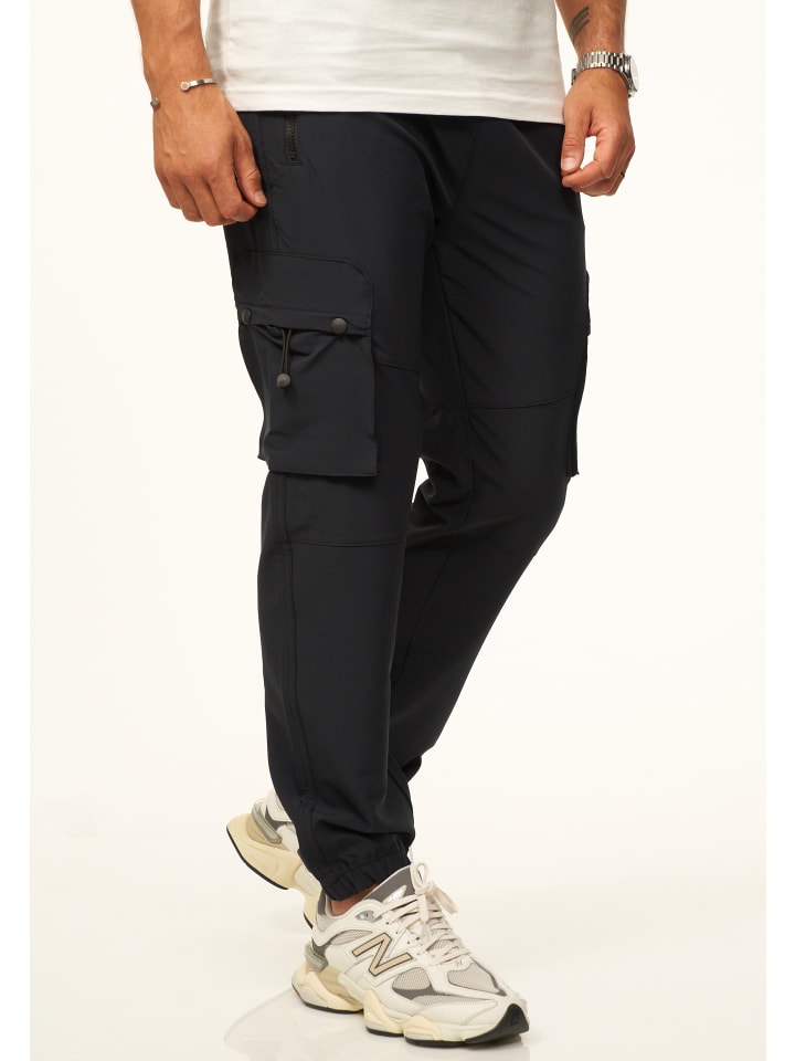 

Брюки-карго - как технические брюки с карманами-карго - брюки для отдыха в темно-синем цвете SOULSTAR