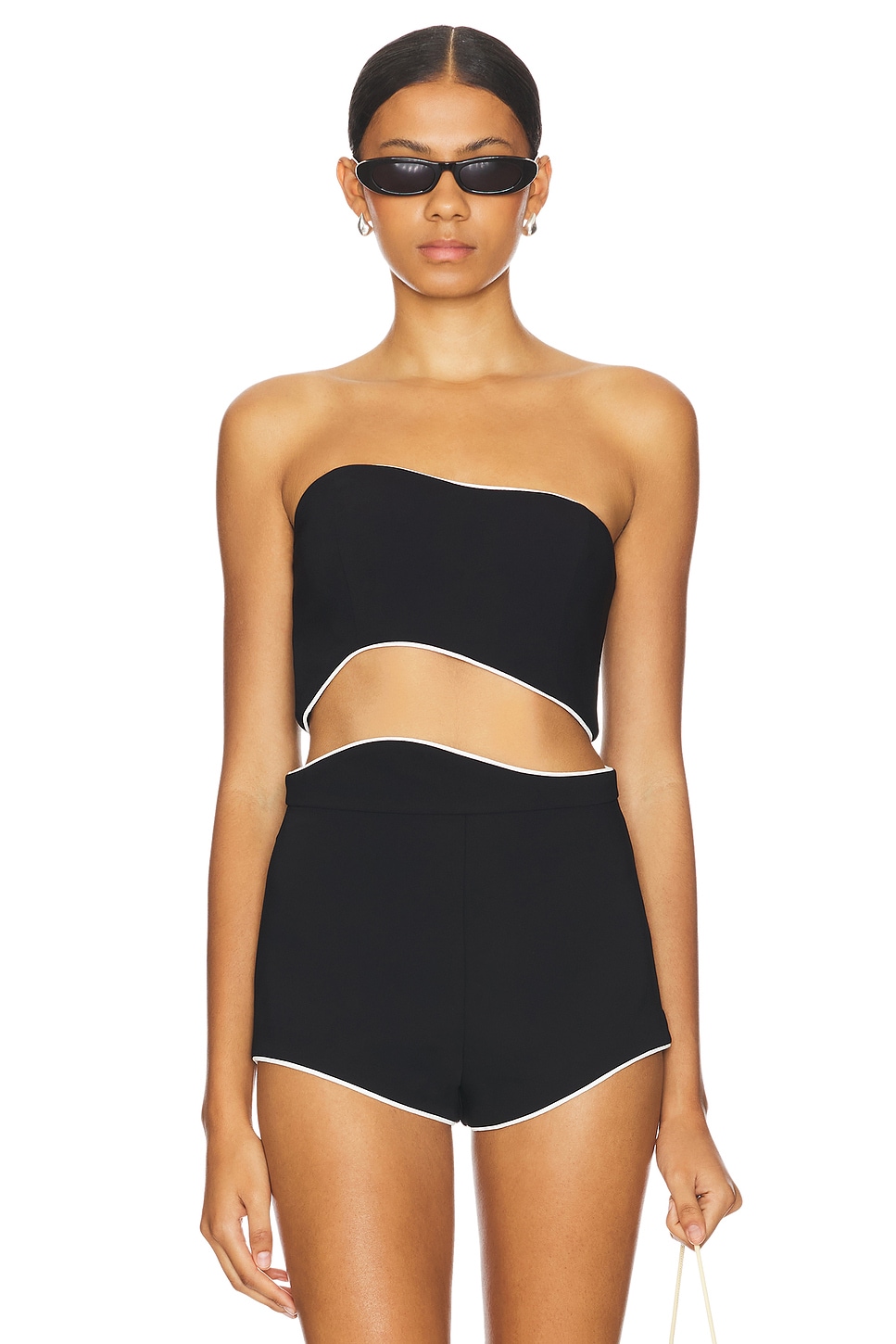 

X revolve adrienne топ Amanda Uprichard, черный