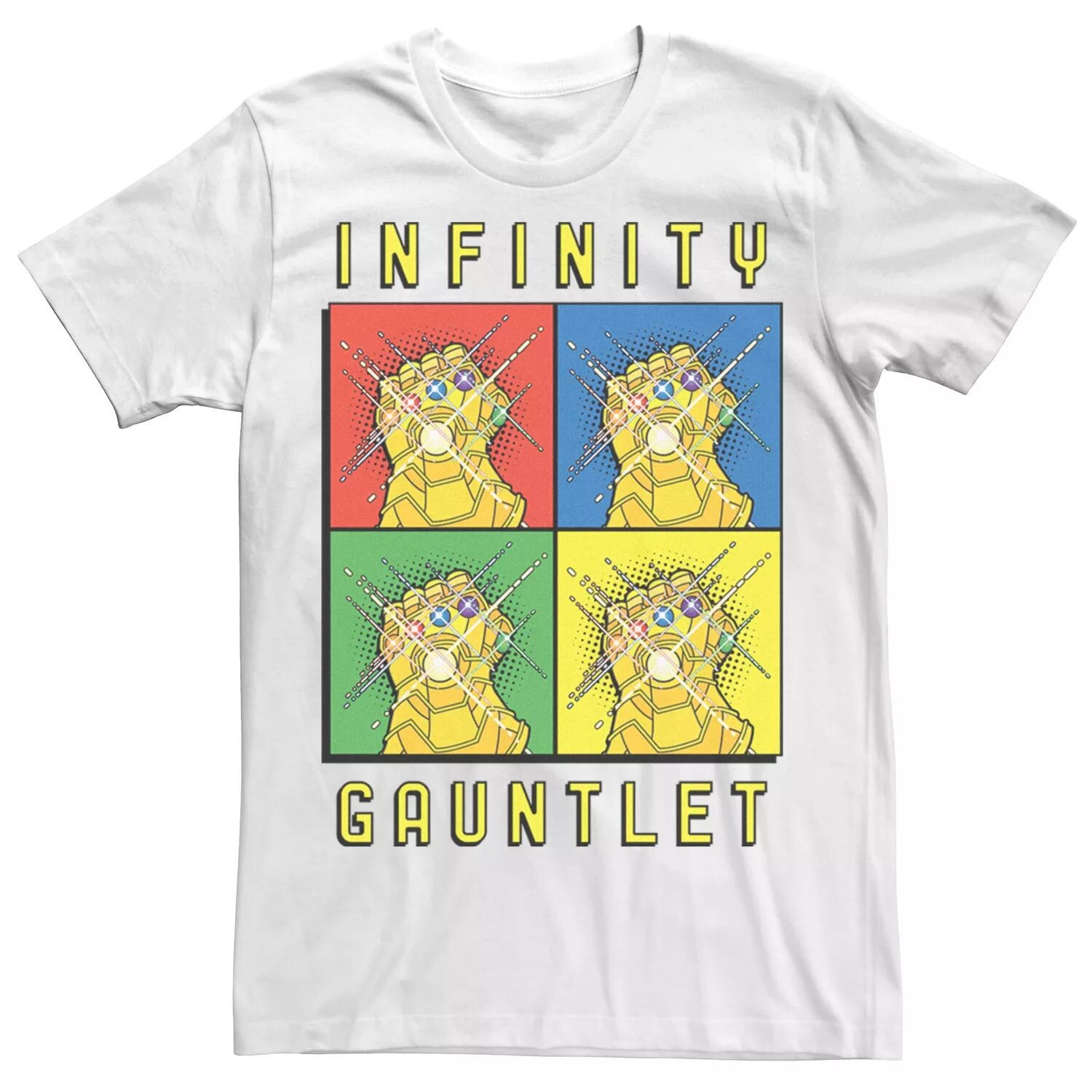 

Мужская футболка Marvel Avengers Infinity Gauntlet в стиле поп-арт Box Up Licensed Character