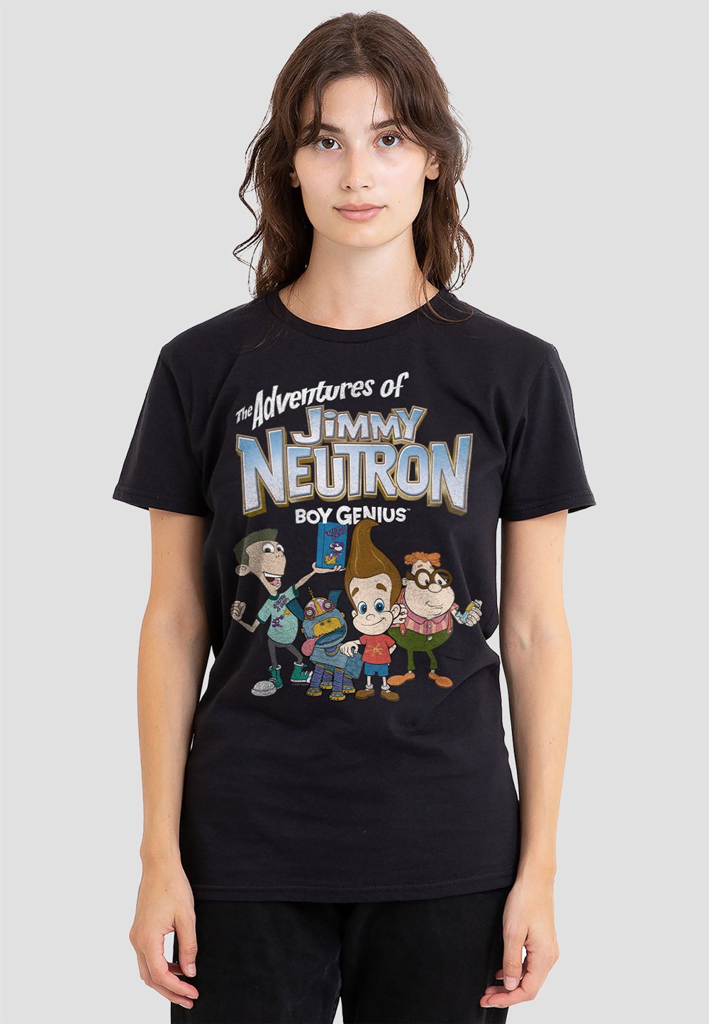 

Футболка с принтом JIMMY NEUTRON GROUP Cotton Soul, черный