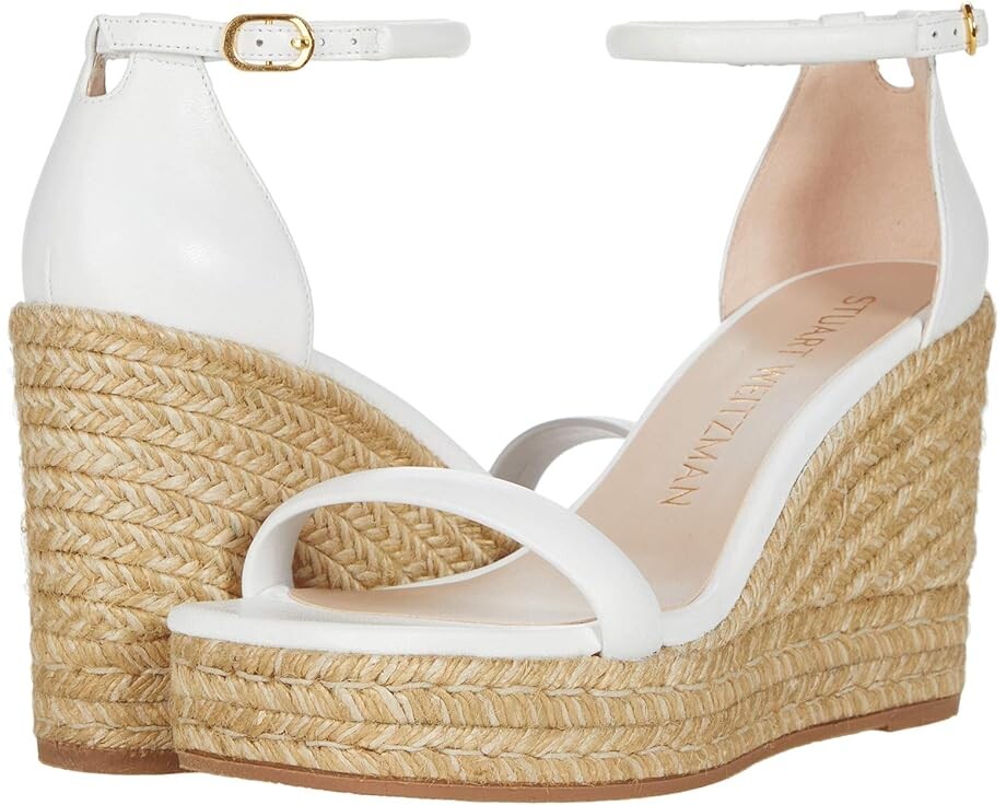 

Туфли Stuart Weitzman Nudist Espadrille Wedge, белый