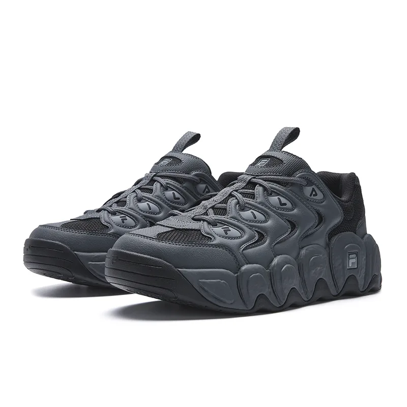 FILA Кроссовки мужские CROISSANT 1S с амортизацией, износостойкие, легкие, на низкой подошве, цвет shadow black gray — фото 4