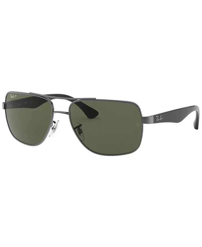 

Мужские поляризованные солнцезащитные очки Ray-Ban, серебряный