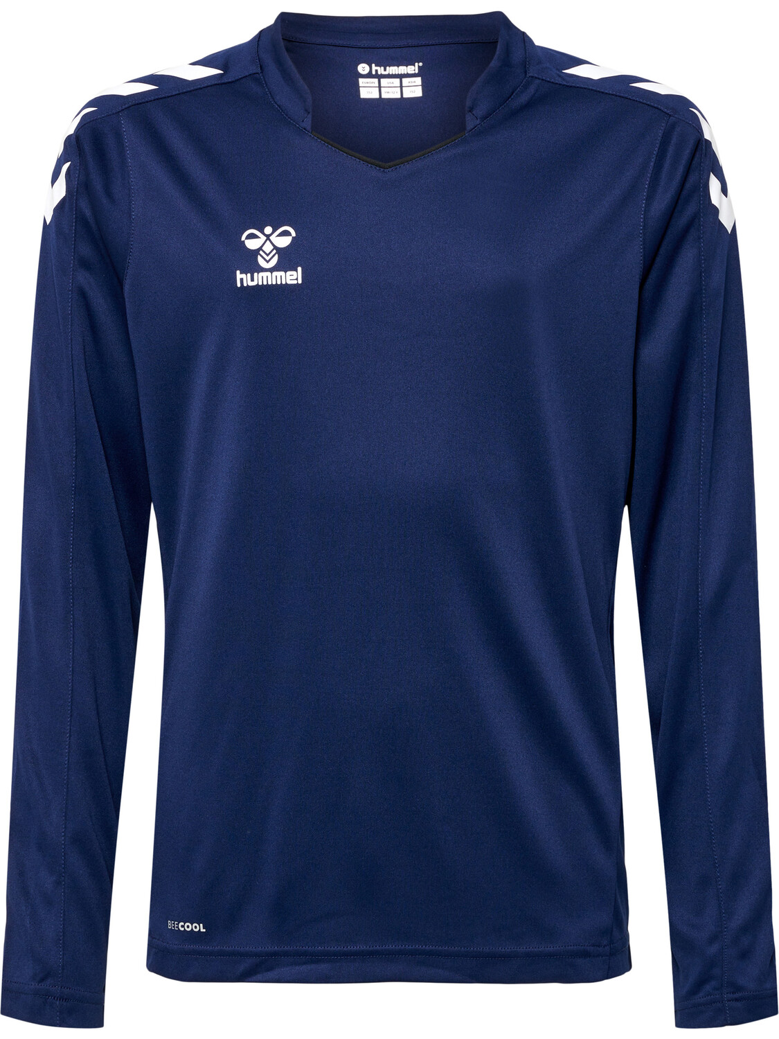 

Футболка Hummel Trikot L/S Hmlcore Xk Poly Jersey L/S Kids, морской, Синий, Футболка Hummel Trikot L/S Hmlcore Xk Poly Jersey L/S Kids, морской