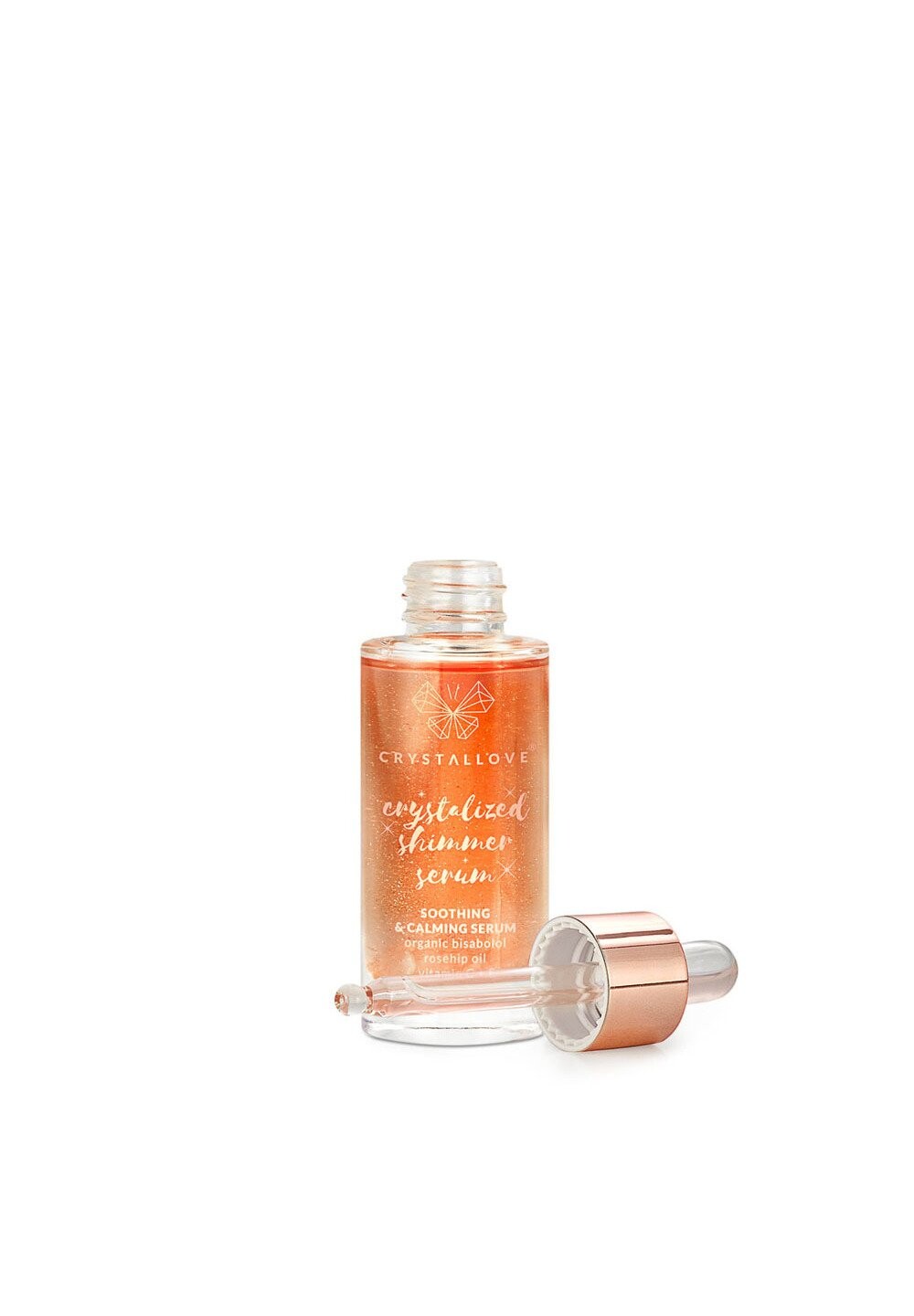 

Сыворотка ROSE QUARTZ SHIMMER SERUM CRYSTALLOVE, светло-розовый