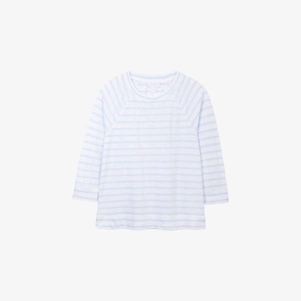 

Топ из хлопкового джерси с полосками The White Company, мультиколор