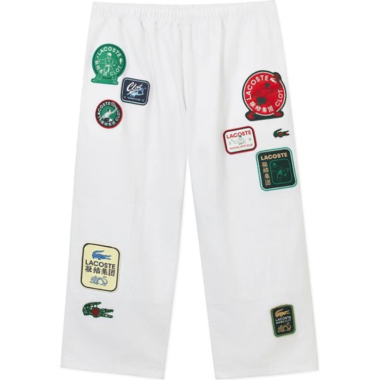 

LACOSTE X CLOT Casual Pants Unisex White