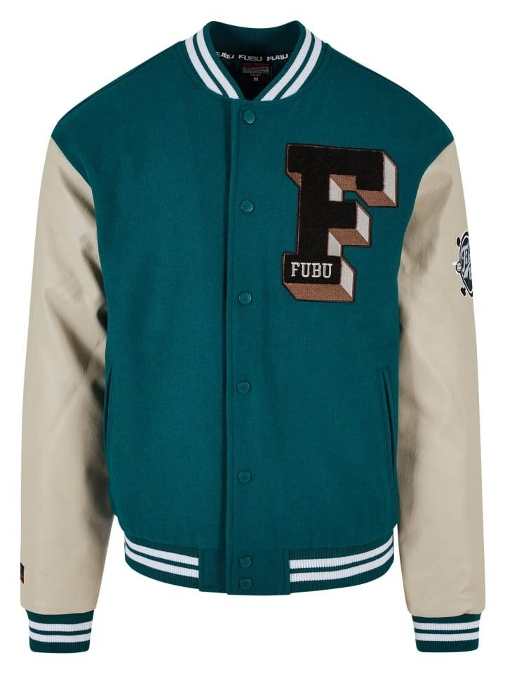 

Демисезонная куртка FUBU, цвет green/creme/brown