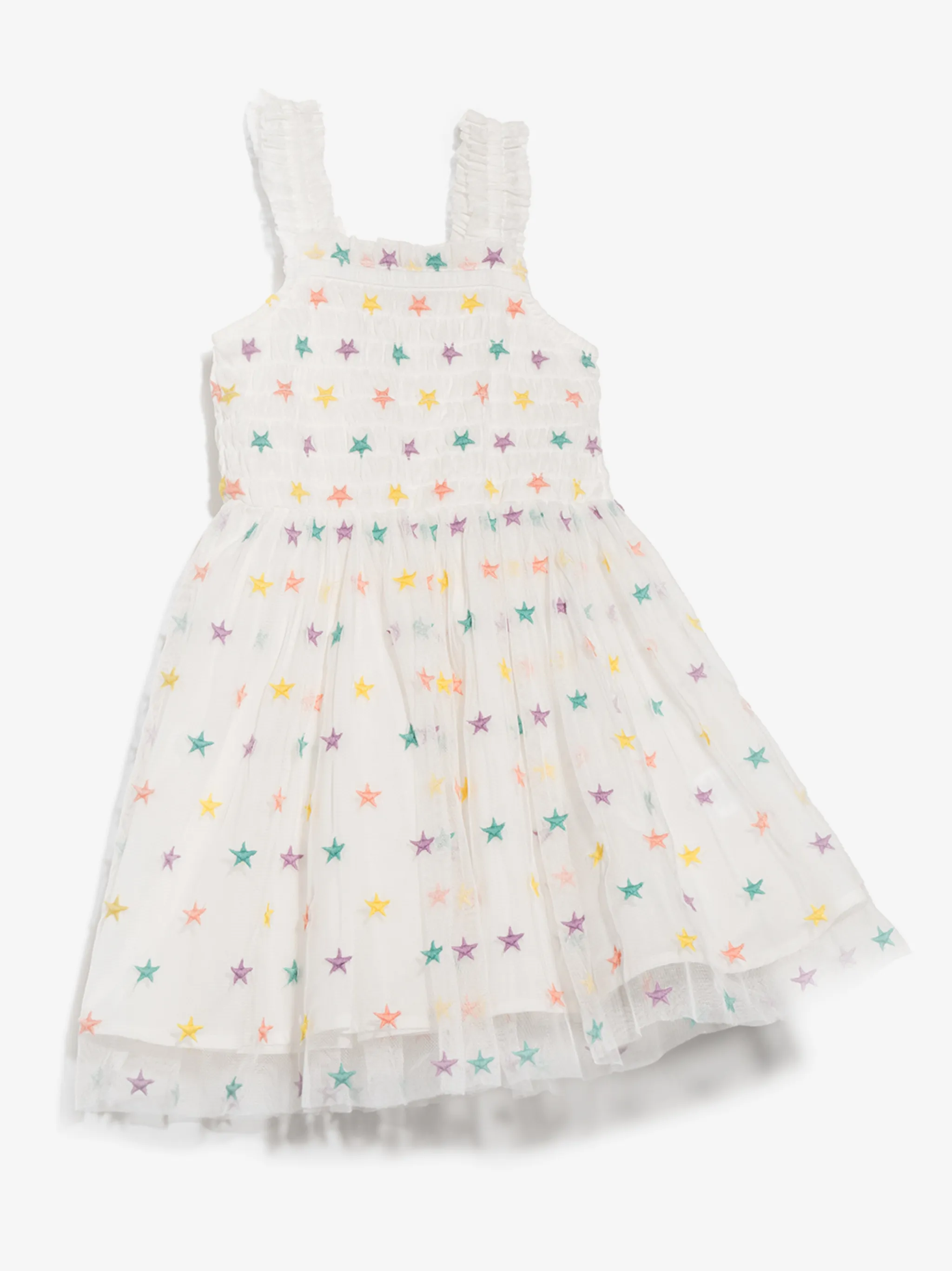 Платье с вышивкой Stella Mccartney Kids, белый — фото 2