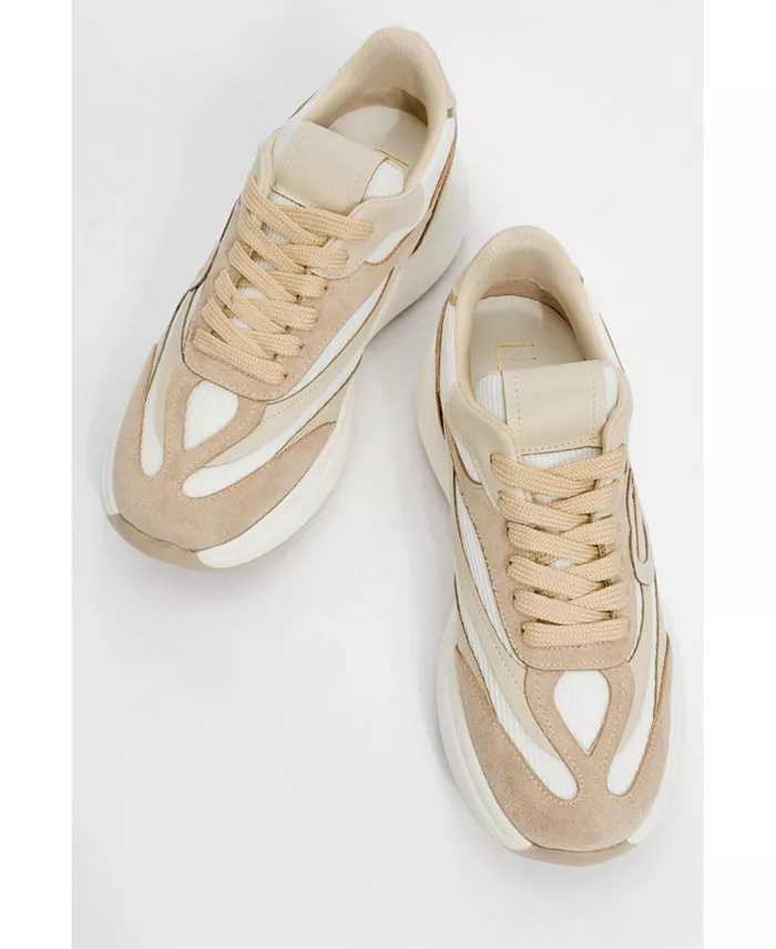 Prologue Women's Belmon низкие повседневные кроссовки Prologue Shoes, загар/бежевый — фото 3