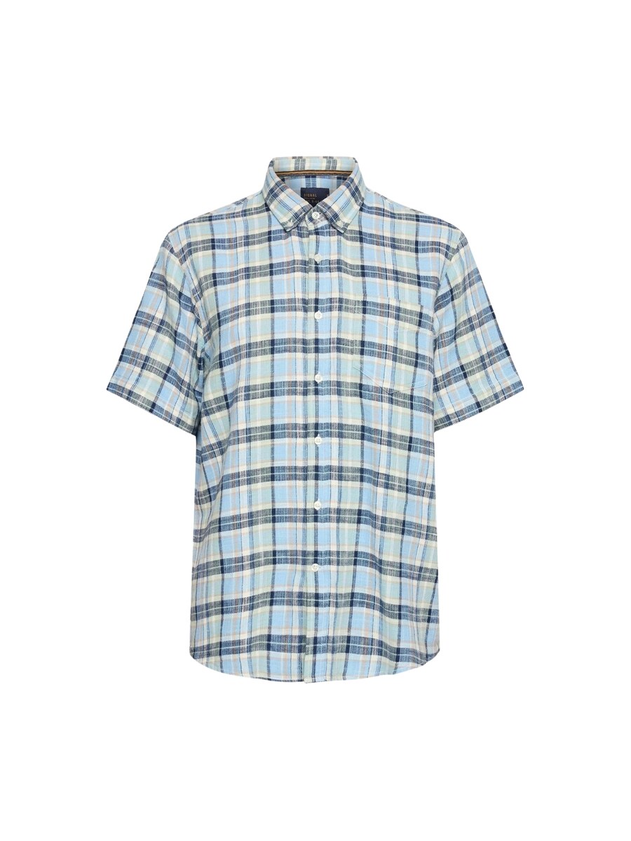 

Рубашка на пуговицах Comfort fit Signal Pan, пастельно-голубой/темно-синий