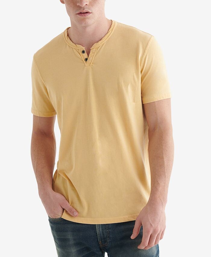 

Мужская футболка с короткими рукавами Venice Burnout Notch Lucky Brand, желтый